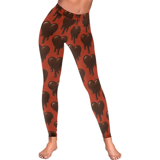 Melting Chocolate Women's All-Over Low Rise Leggings