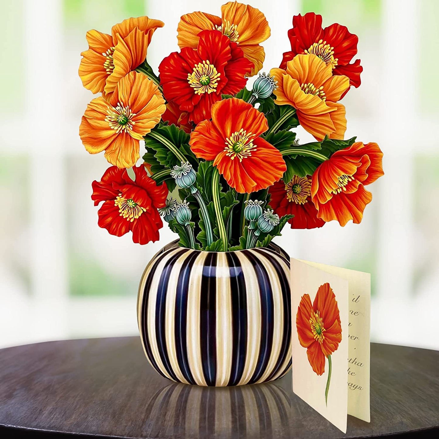 3D Paper Flowers Popup Greeting Cards