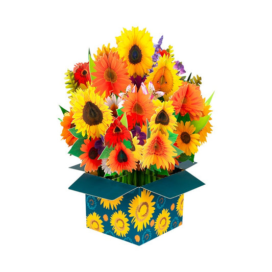 3D Mother's Day Greeting Card - Creative Bouquet Design