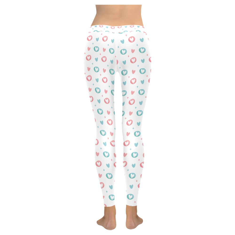 Valentine's Day Pastel Hearts Women's Leggings