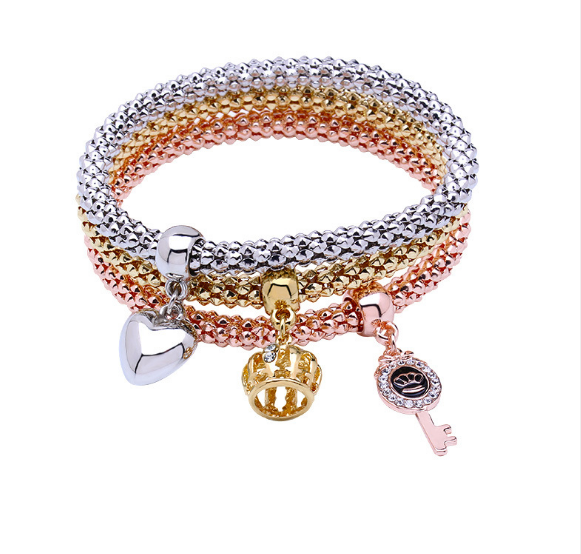 Dainty Jewelry Life Tree Heart Bracelet & Bangles Set