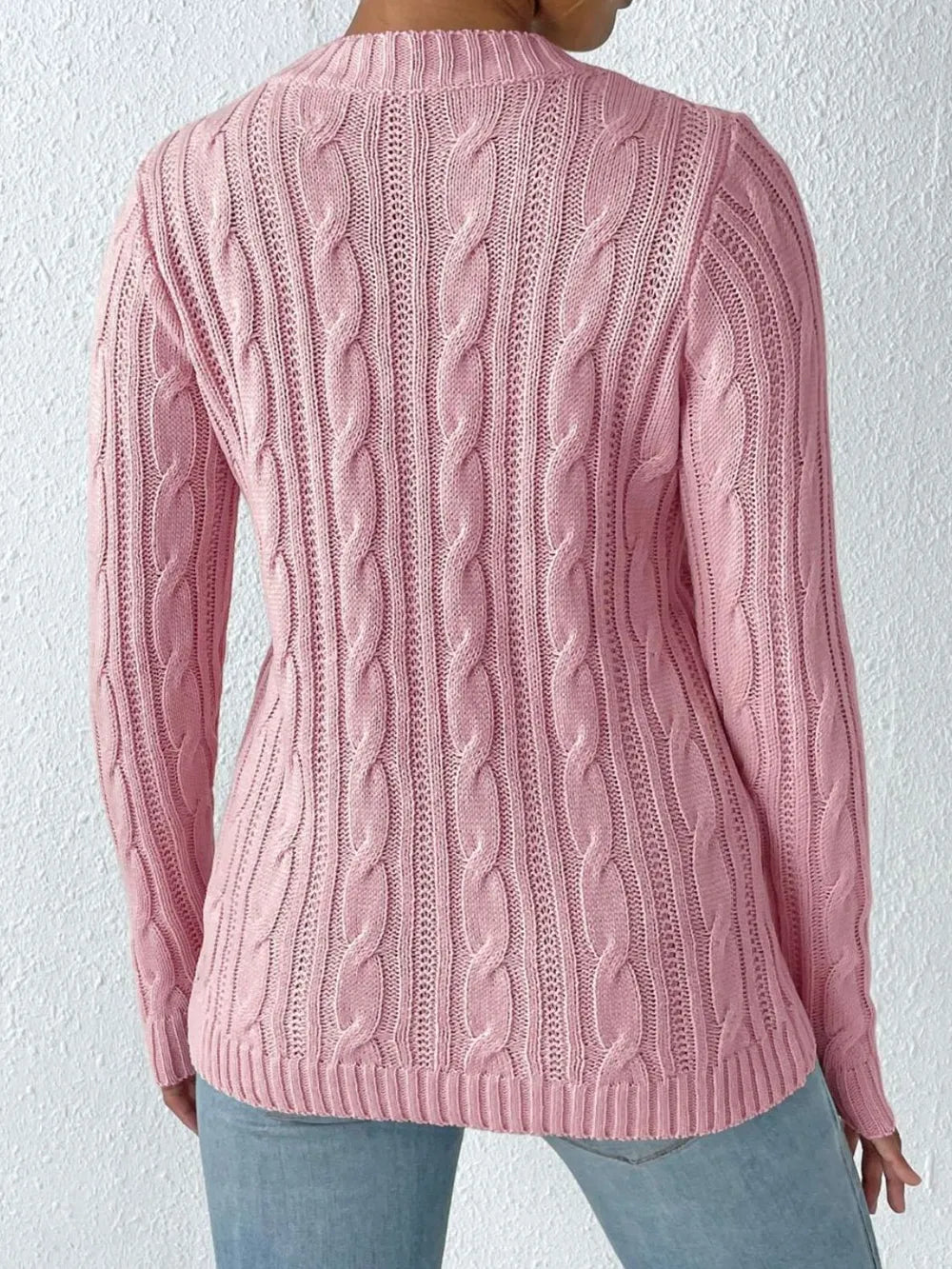 Heart Sticker Woven Sweater