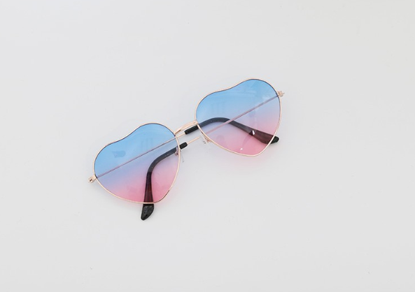 Heart Sunglasses - Candy Color Shades for Women