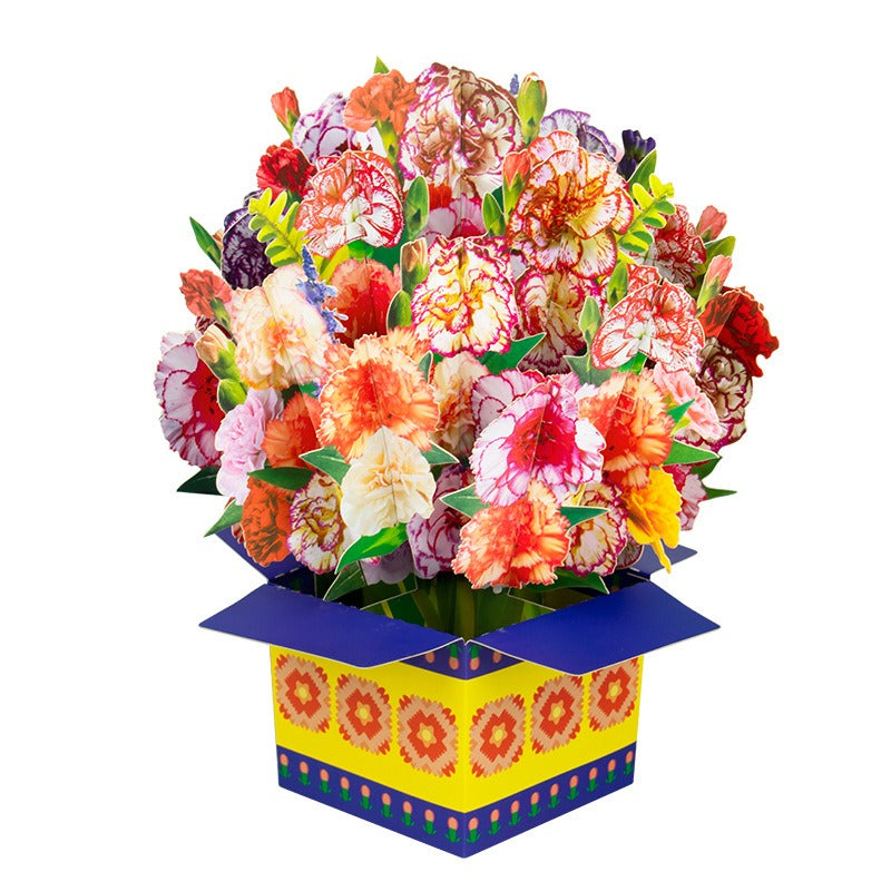 3D Mother's Day Greeting Card - Creative Bouquet Design