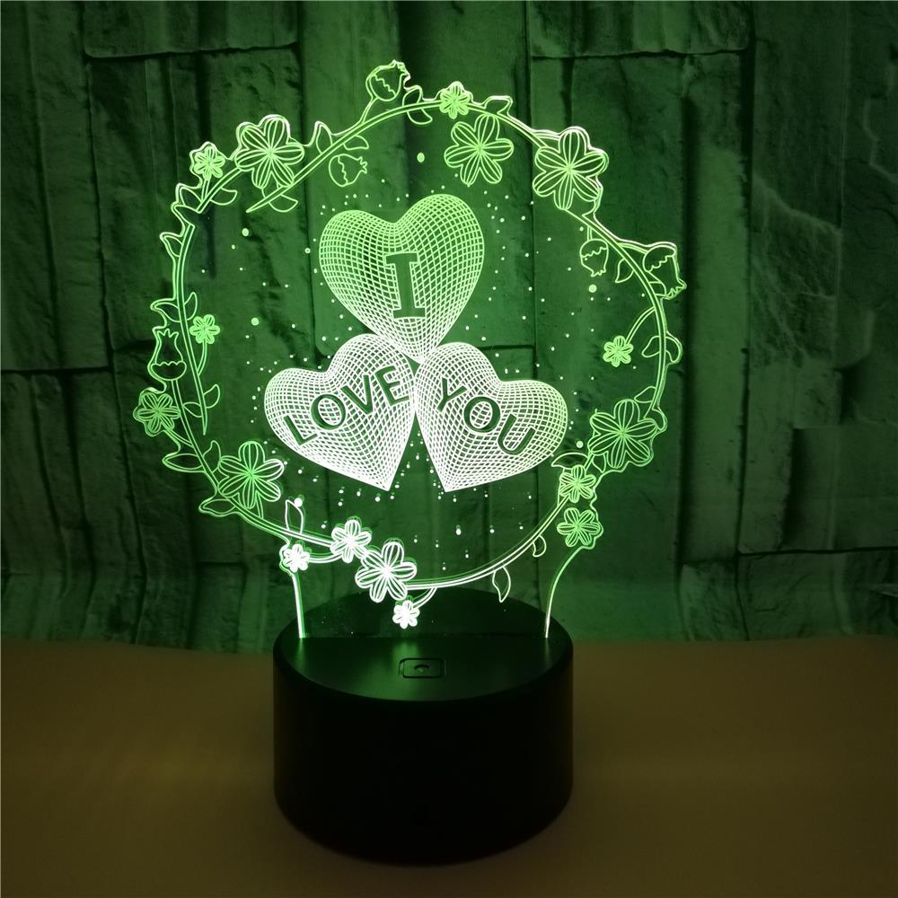 3D I LOVE YOU LED Lamp - Perfect Valentine's Gift