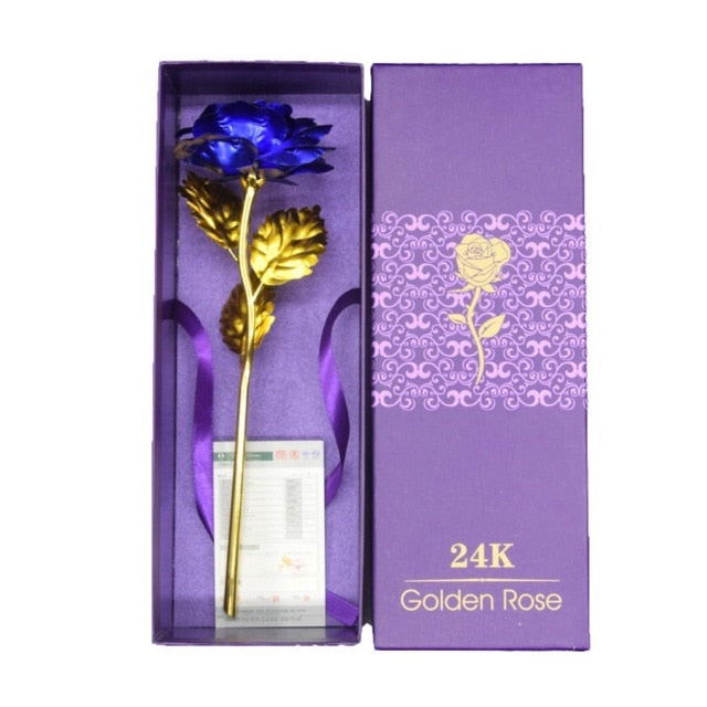 24K Foil Plated Rose Gold Wedding Decoration