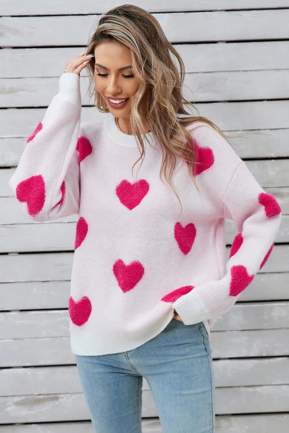 Angel Wings Heart Long Sleeve Sweater