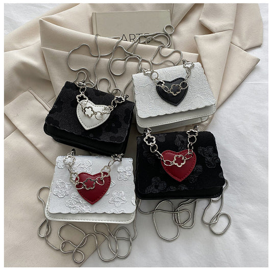Western Style Peach Heart Bag - Perfect for Summer Dates!