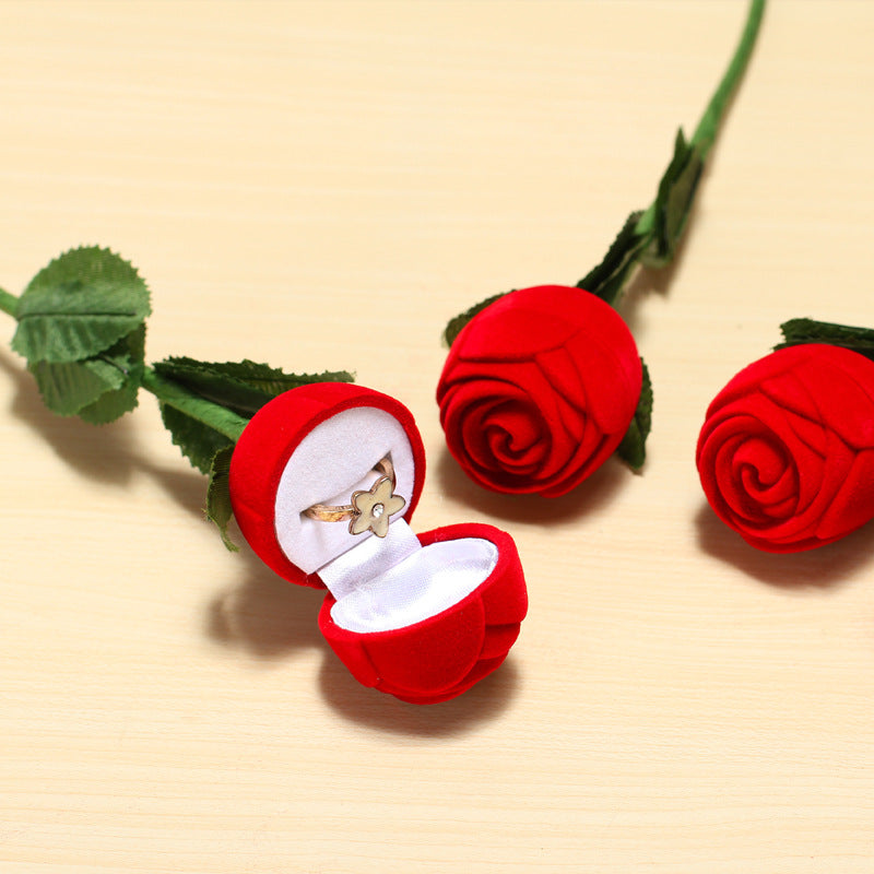 Red Rose Ring Box - Valentine's Day Surprise!