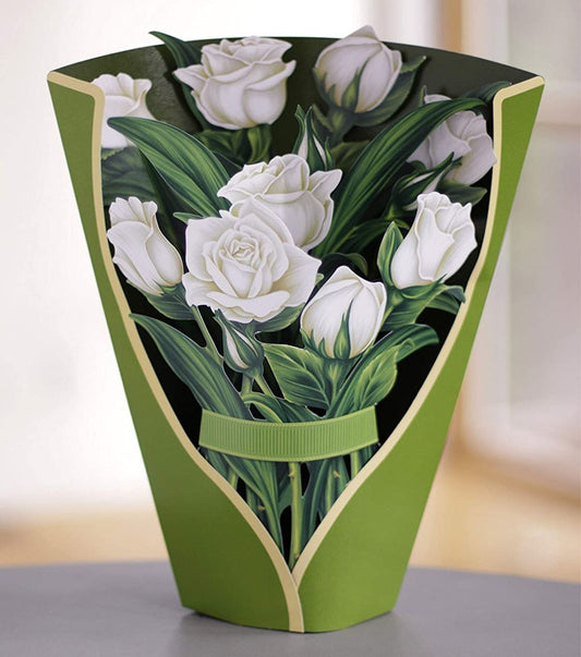 3D Paper Flowers Popup Greeting Cards