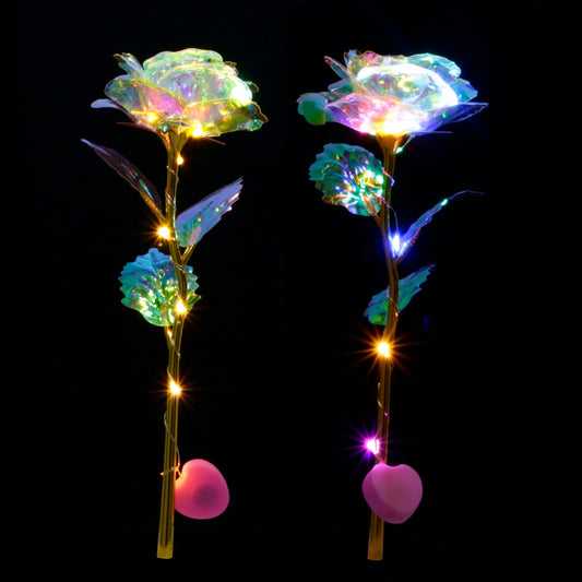 Romantic Colorful LED Fairy Rose Flowers