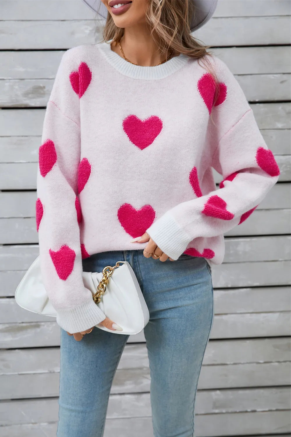 Angel Wings Heart Long Sleeve Sweater