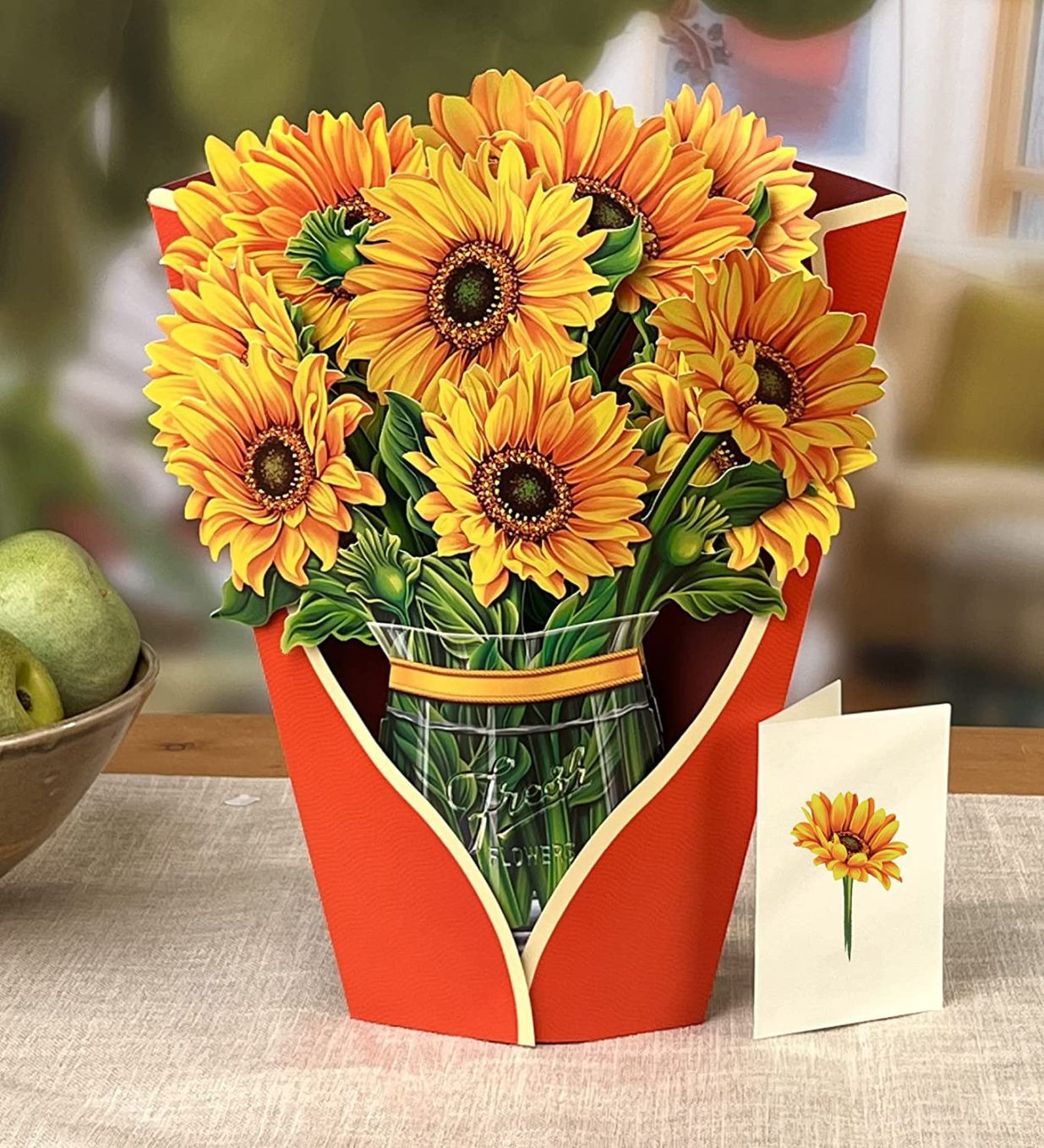 3D Paper Flowers Popup Greeting Cards