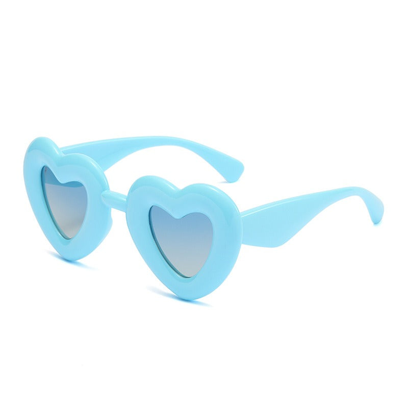 Cute Heart-Shaped Polarized Sunglasses for Women