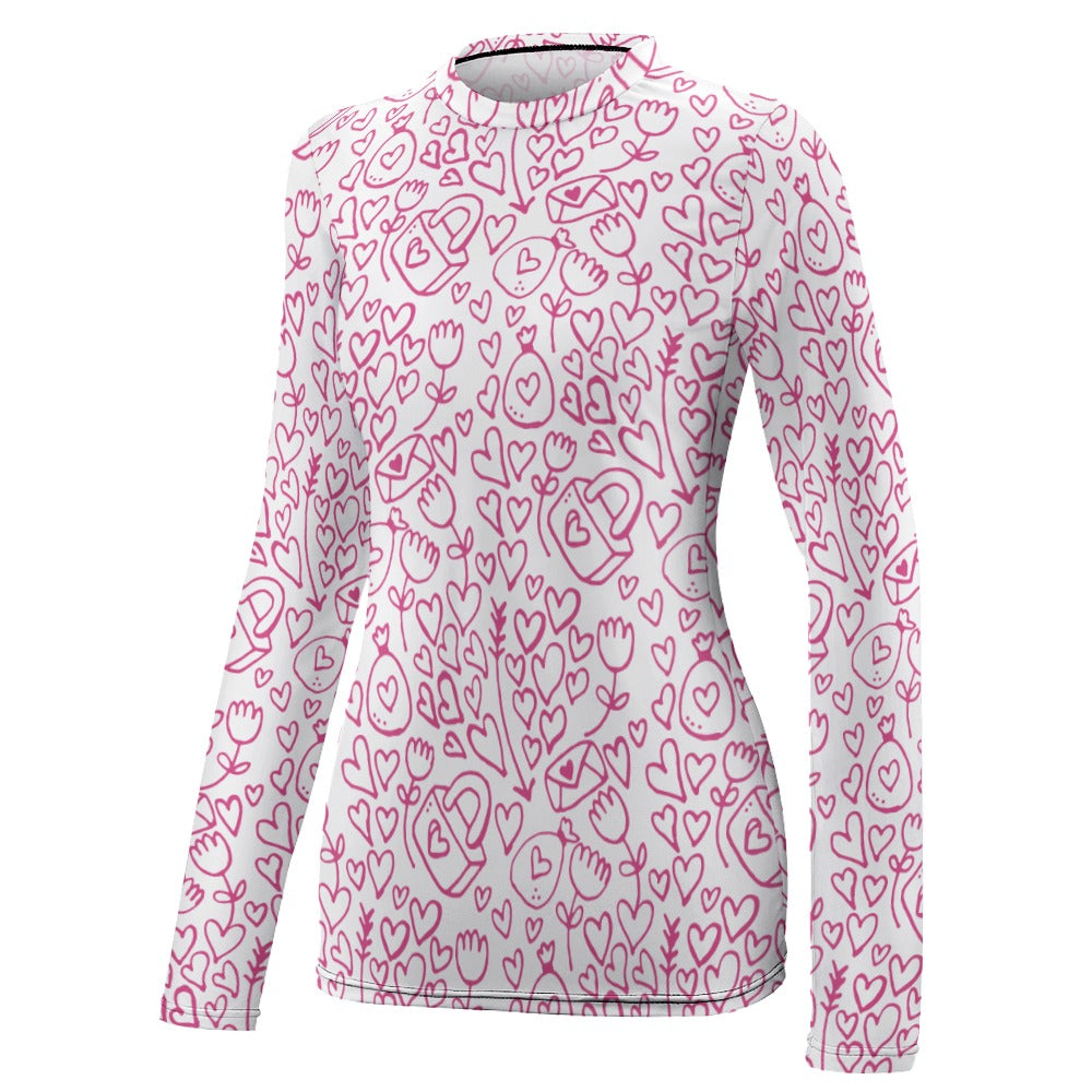 Doodle Valentine's Day Women's Long Sleeve T-Shirt