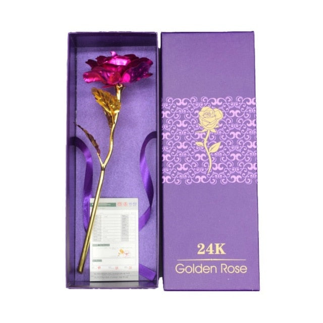 24K Foil Plated Rose Gold Wedding Decoration