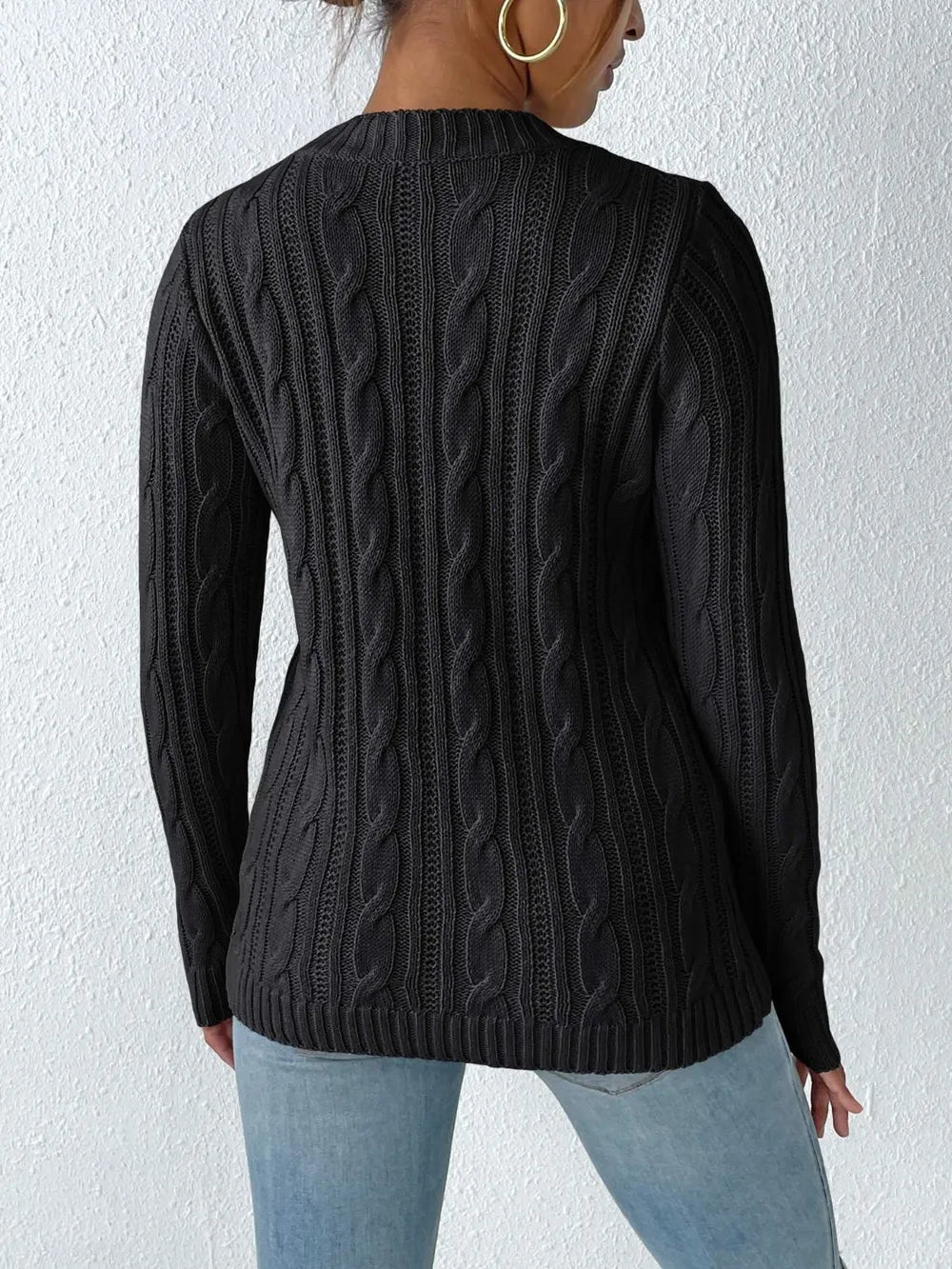 Heart Sticker Woven Sweater