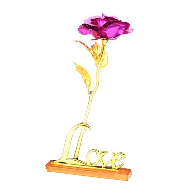 24K Foil Plated Rose Gold Wedding Decoration