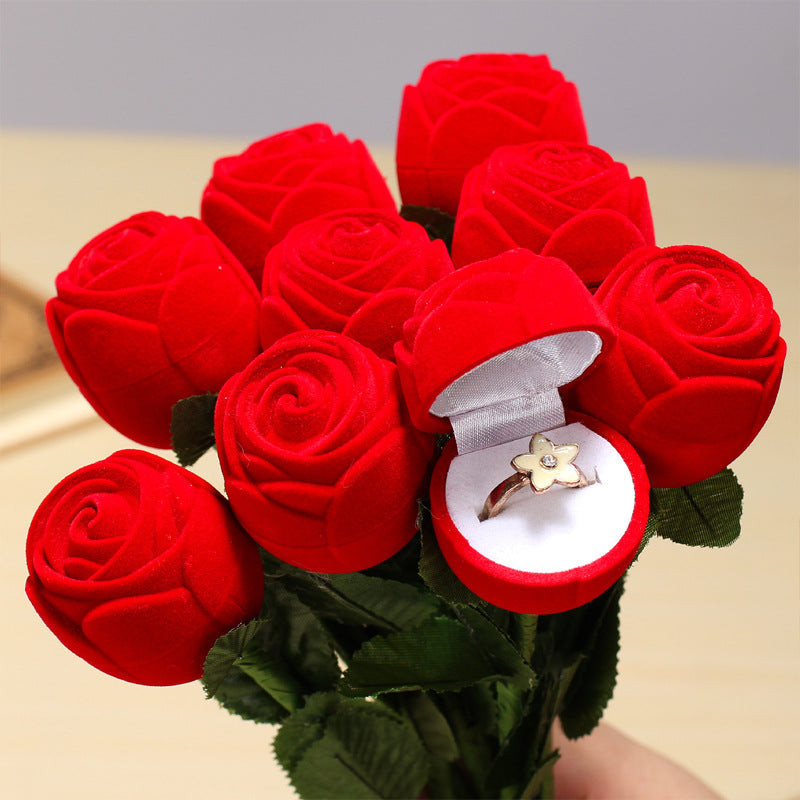 Red Rose Ring Box - Valentine's Day Surprise!