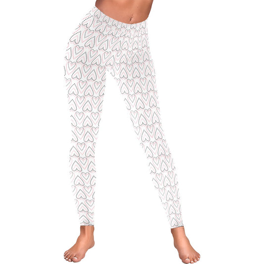 Valentine's Day Etched Hearts Leggings