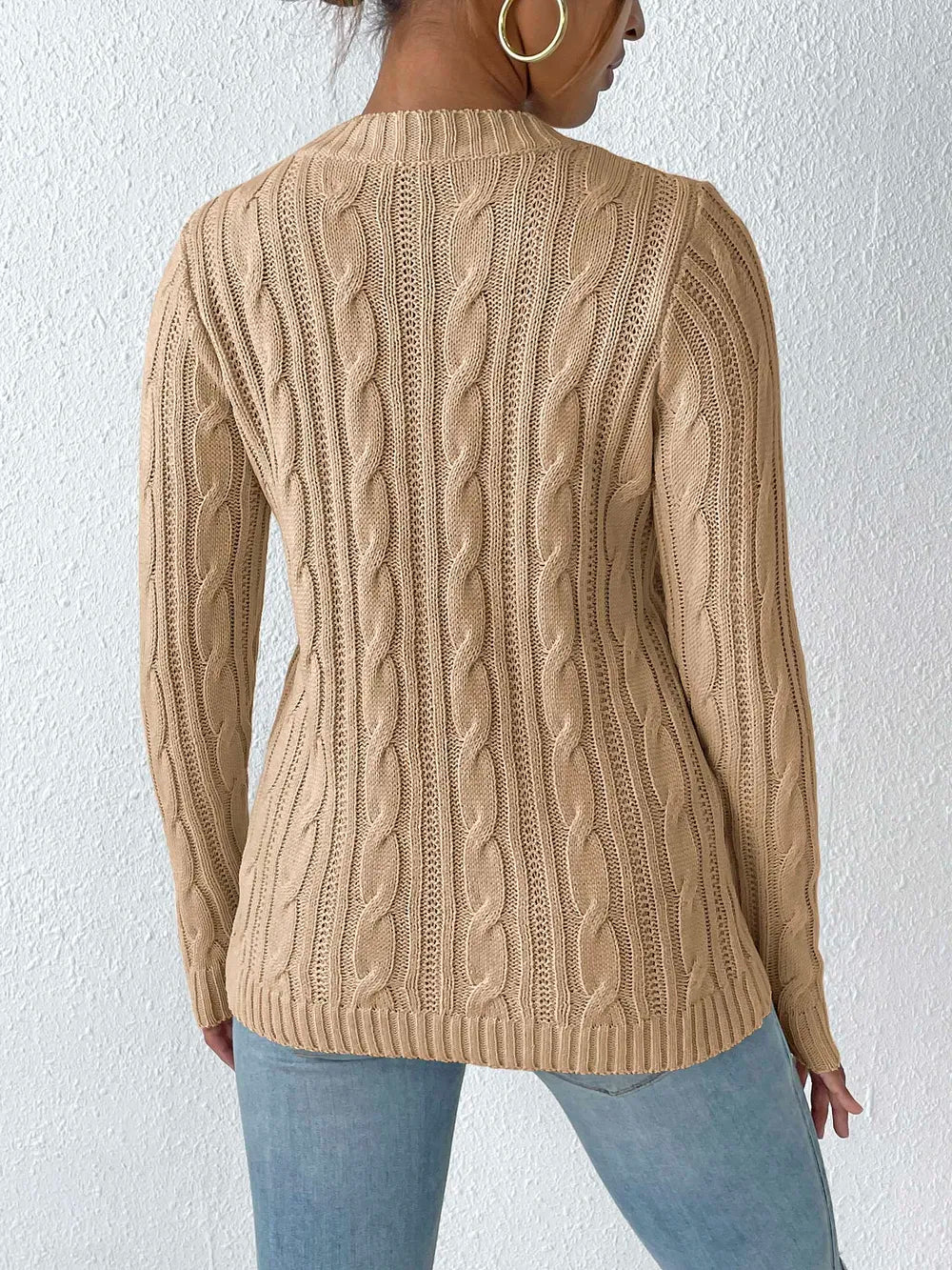 Heart Sticker Woven Sweater