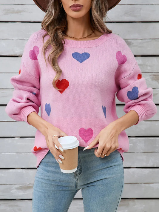 Angel Wings Heart Long Sleeve Sweater
