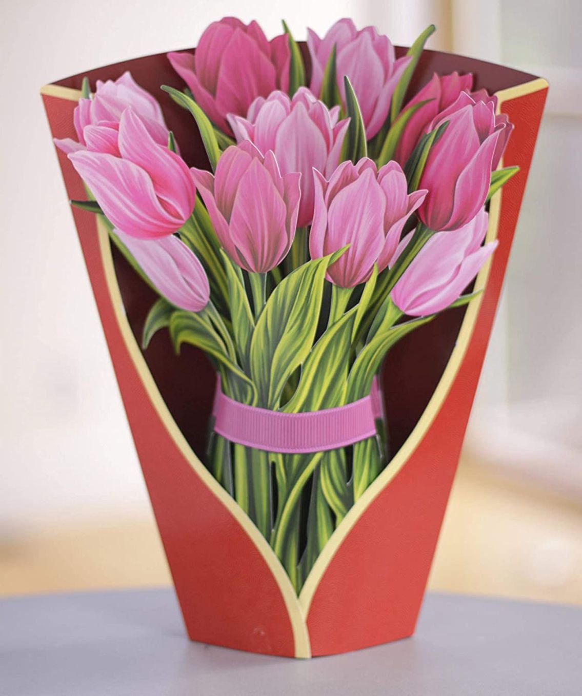 3D Paper Flowers Popup Greeting Cards
