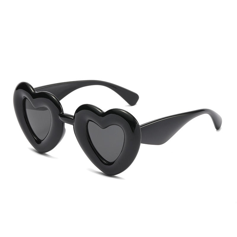 Cute Heart-Shaped Polarized Sunglasses for Women