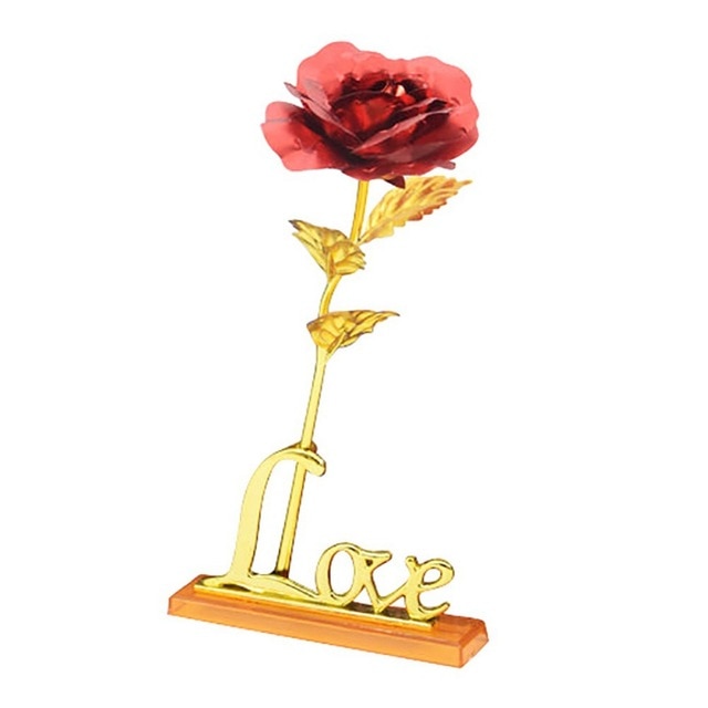 24K Foil Plated Rose Gold Wedding Decoration