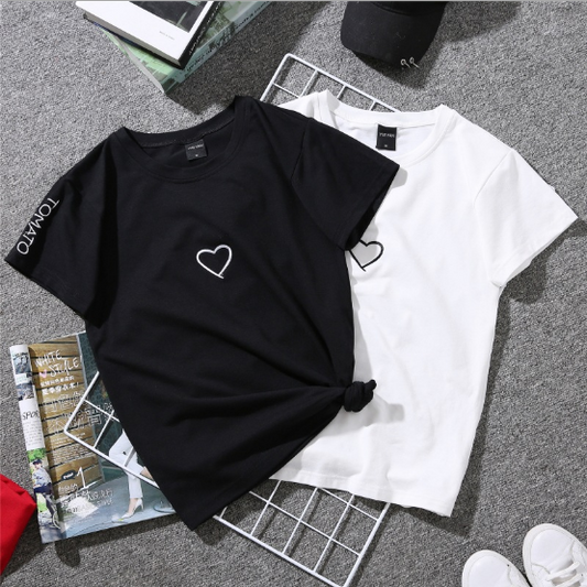Summer Couples Lovers T-Shirt for Women