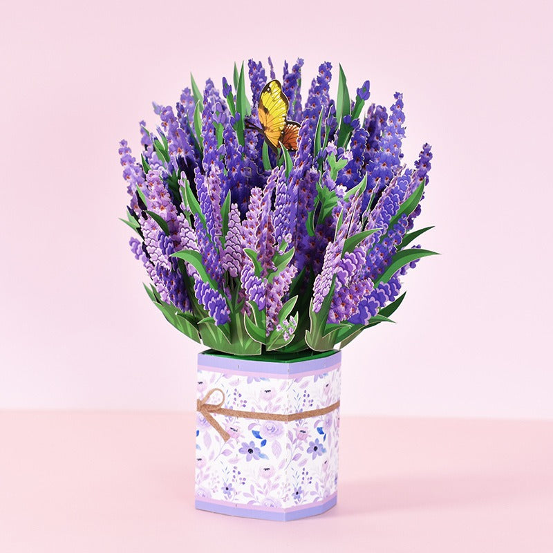 3D Mother's Day Greeting Card - Creative Bouquet Design