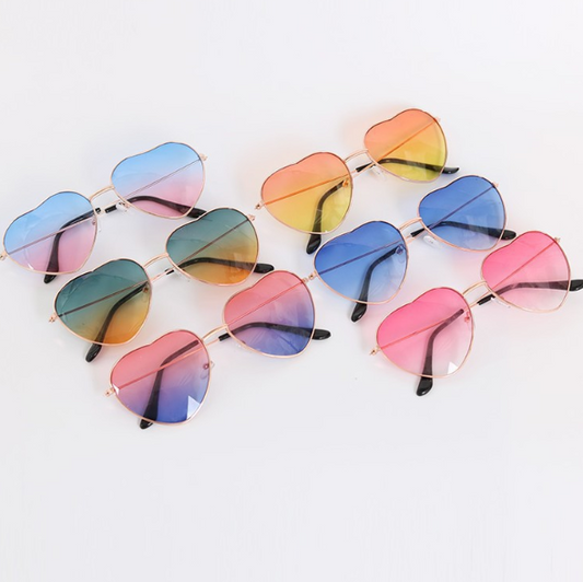 Heart Sunglasses - Candy Color Shades for Women
