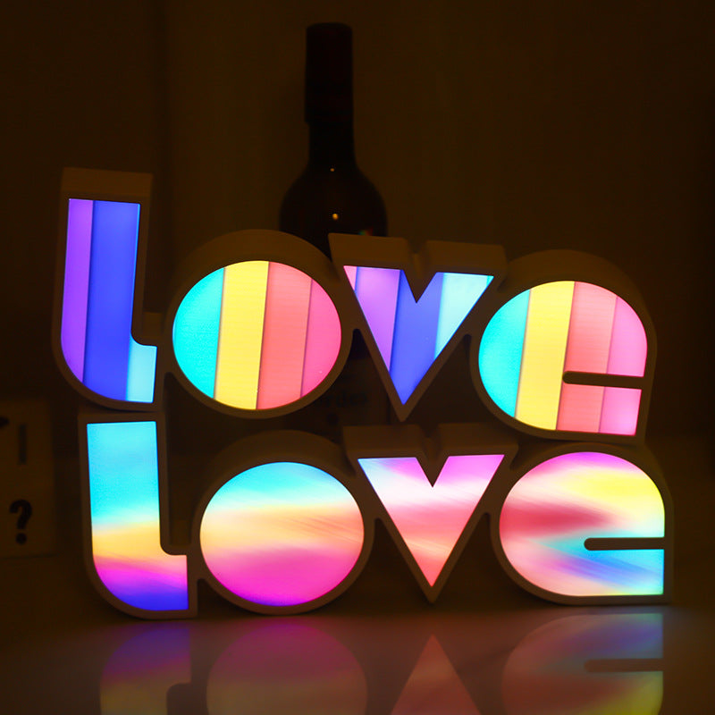 Explosive LED Letter Light Box - LOVE