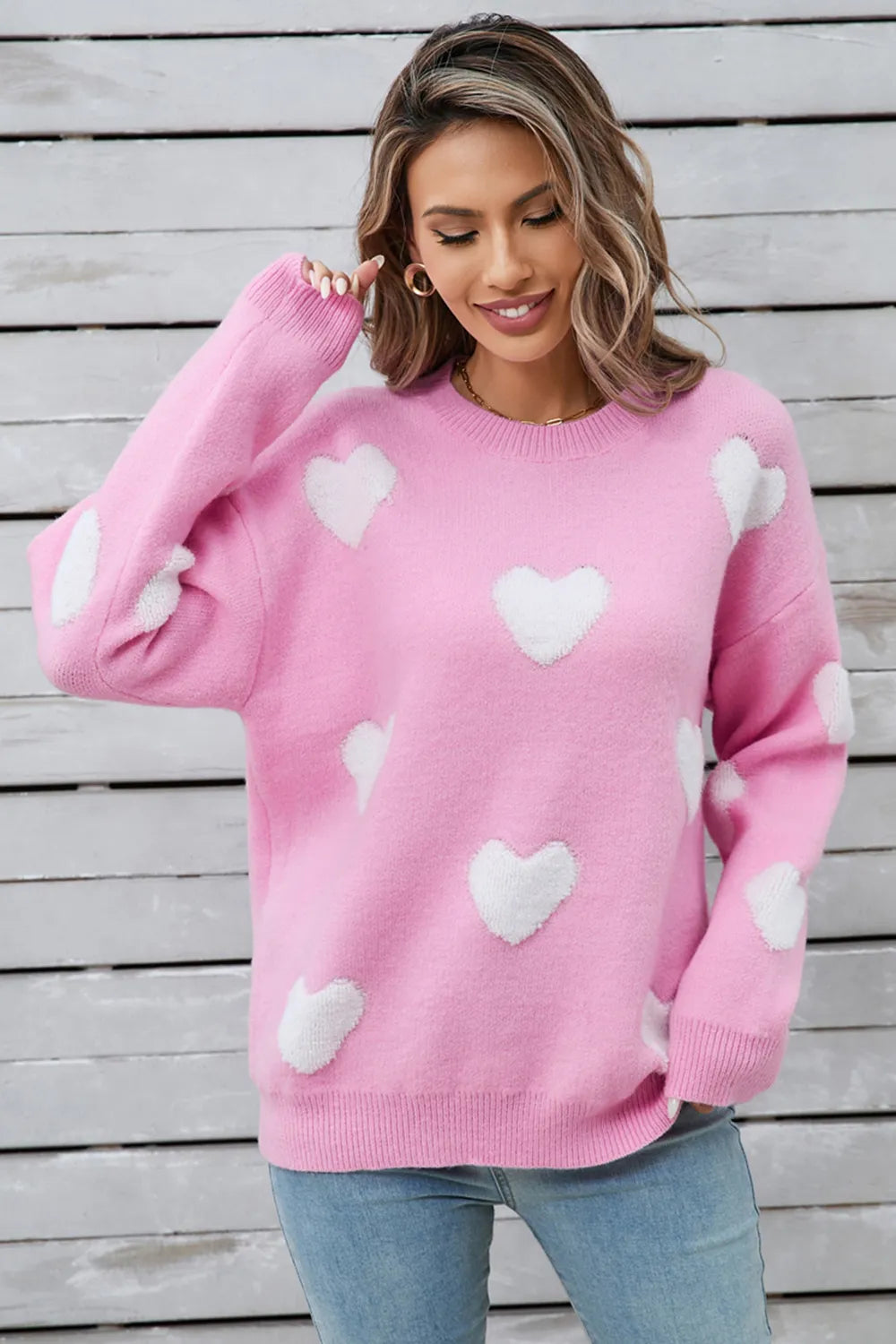 Angel Wings Heart Long Sleeve Sweater
