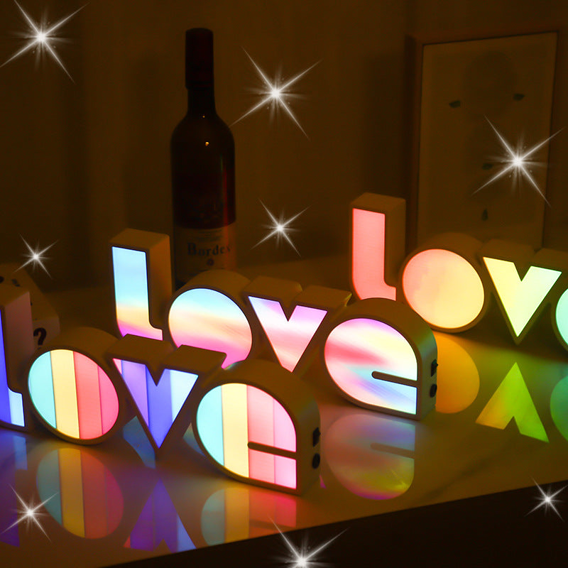 Explosive LED Letter Light Box - LOVE