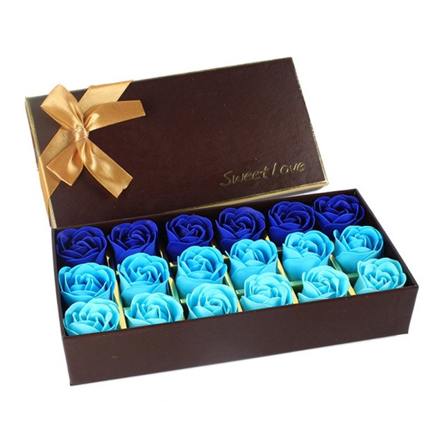 18Pcs Box Simulation Rose Soap Flower Gift