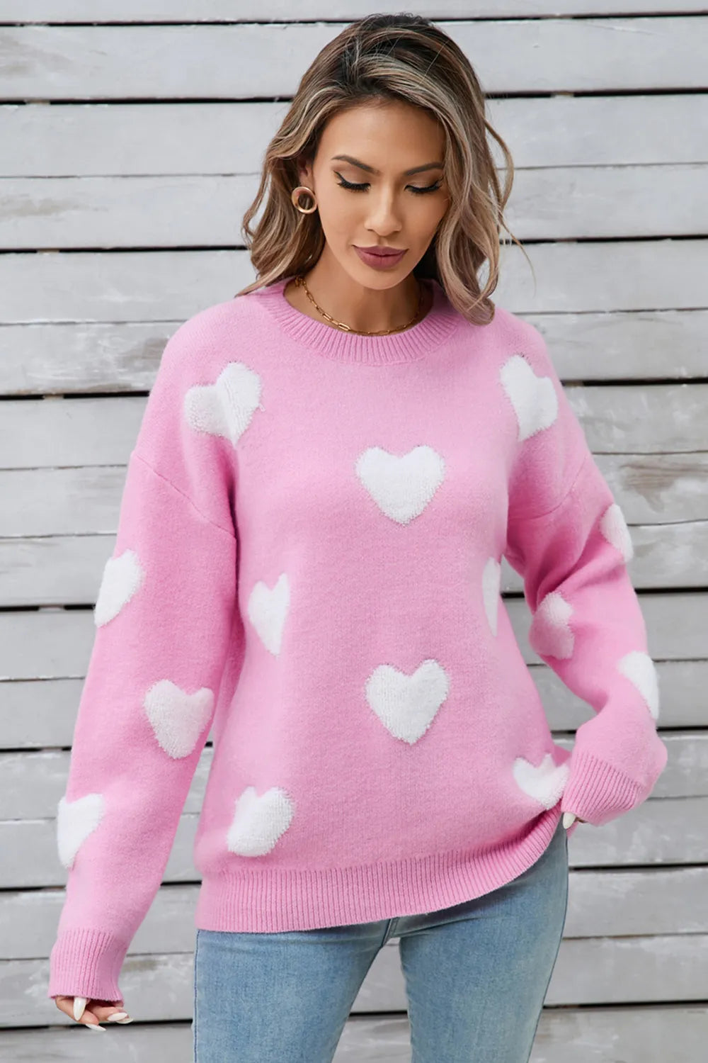 Angel Wings Heart Long Sleeve Sweater