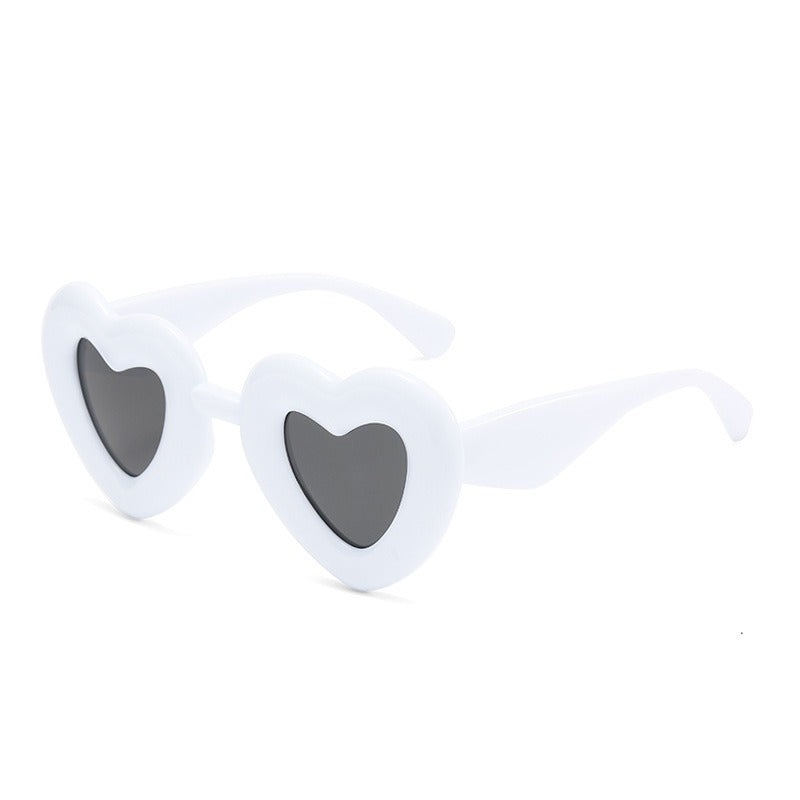 Cute Heart-Shaped Polarized Sunglasses for Women