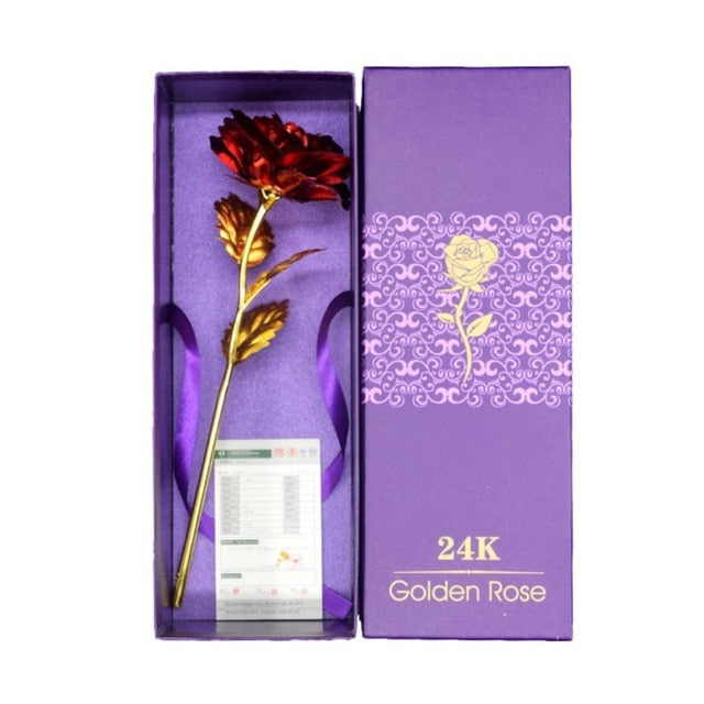 24K Foil Plated Rose Gold Wedding Decoration