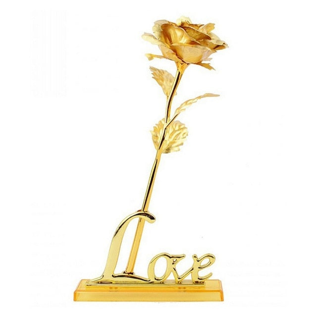 24K Foil Plated Rose Gold Wedding Decoration