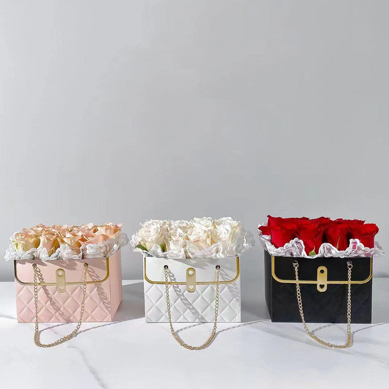 Portable Flower Box Gift Packaging for Valentine's Day
