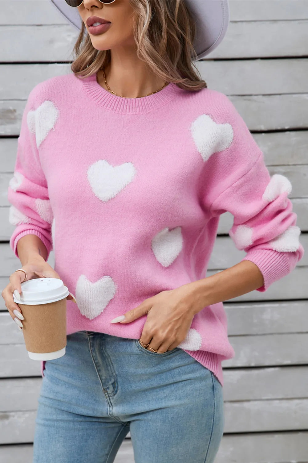 Angel Wings Heart Long Sleeve Sweater