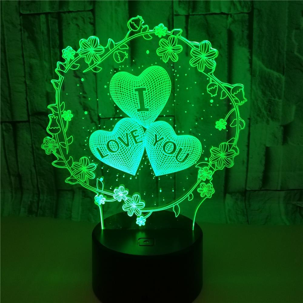 3D I LOVE YOU LED Lamp - Perfect Valentine's Gift