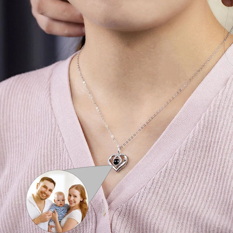 Personalized Photo Projection Necklace
