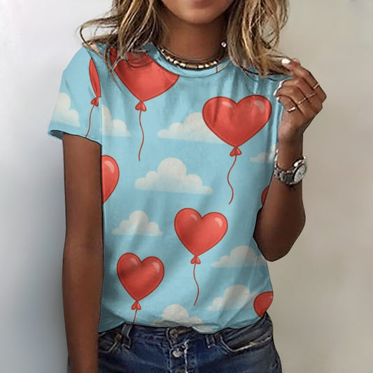 Heart Balloons Valentine's Day Women's T-Shirt