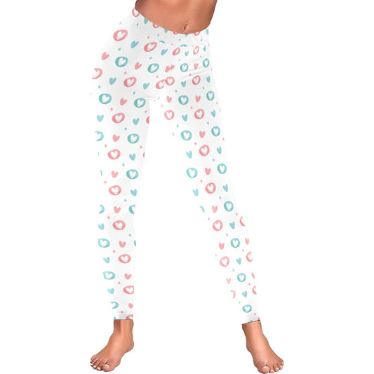 Valentine's Day Pastel Hearts Women's Leggings
