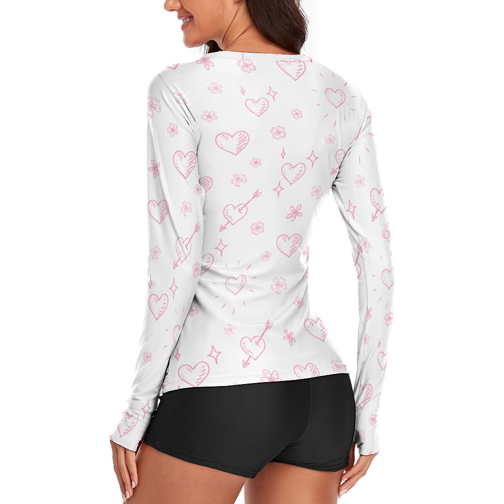 Hearts with Arrows Valentine's Day Women's Long Sleeve T-Shirt